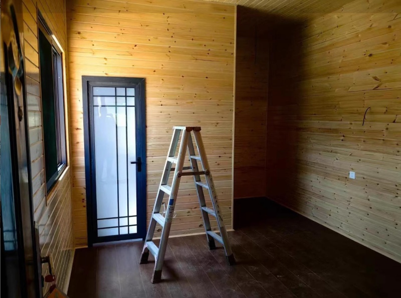 Luxury A-Frame Low-rise Villa Heat-insulated Modular Home Prefab Tiny Triangle House For Apartment Prefab Cottage