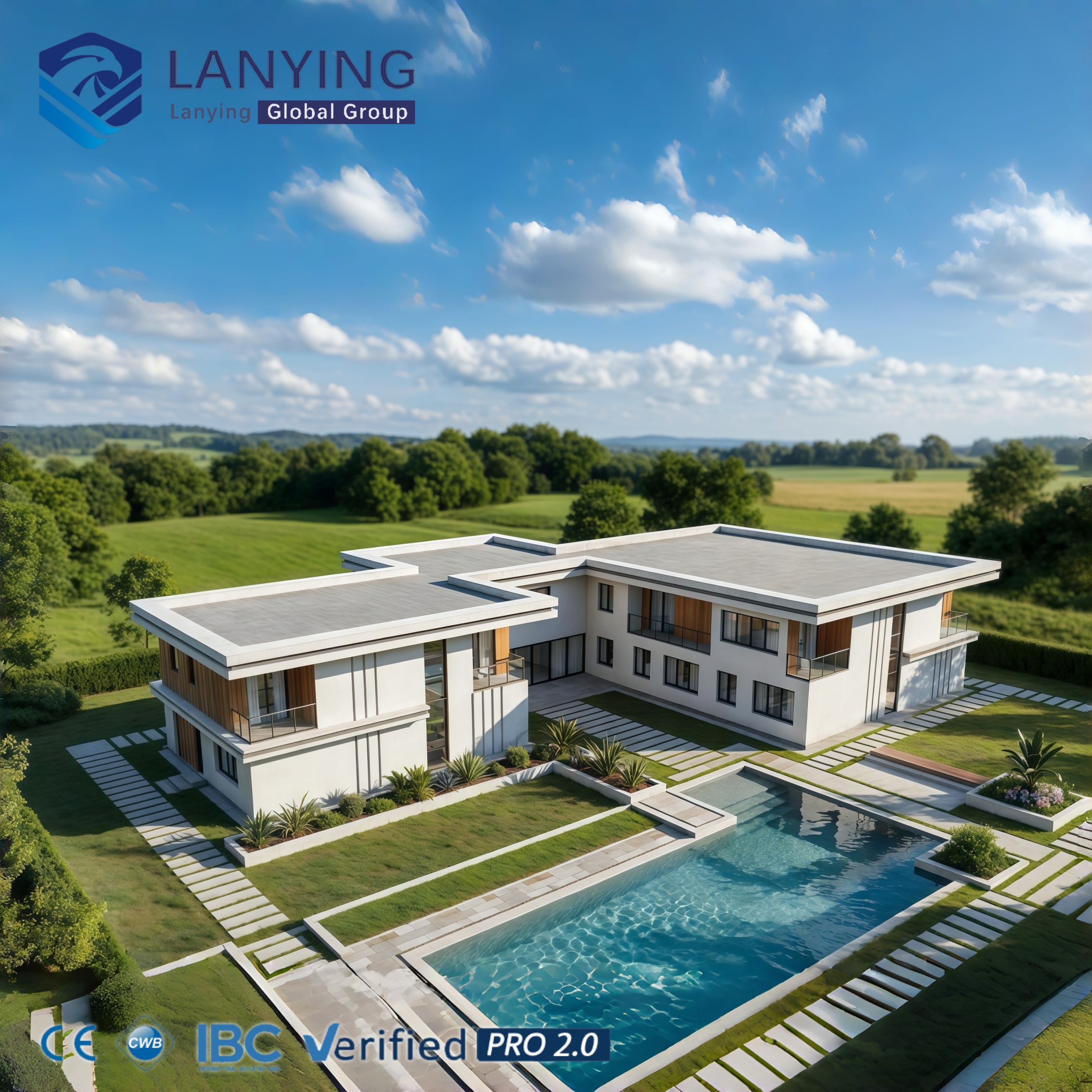 High-End Prefabricated Steel Structure Villa Modern Luxury Modular Hotel Custom Design Residential Solution