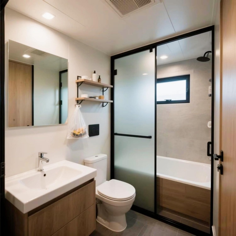 20ft ExpandableContainer House Prefabricated Modular Mobile House Foldable Portable Tiny Home Office Accommodation Building
