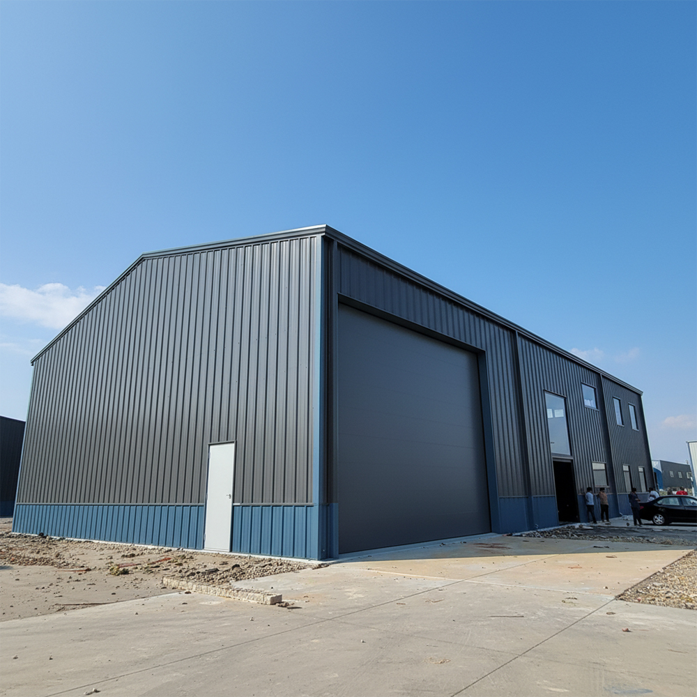 Practical Prefabricated Steel Structure Warehouses Kits Fast Installation For Office Building Garage Shed