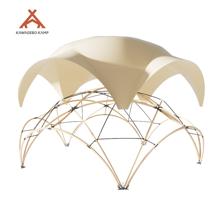 Kawagebo Kamp (KK) Customized 64㎡ Large PVDF Luxury Glamping Canopy Tent For Campgound