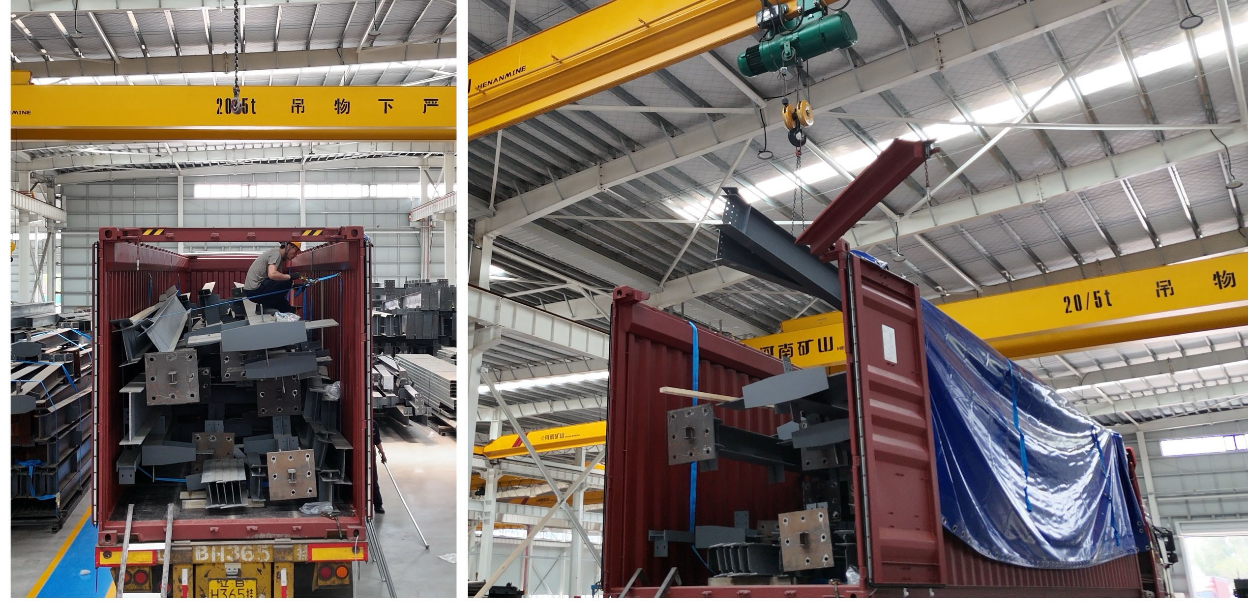 Container loading option 2 without steel skid