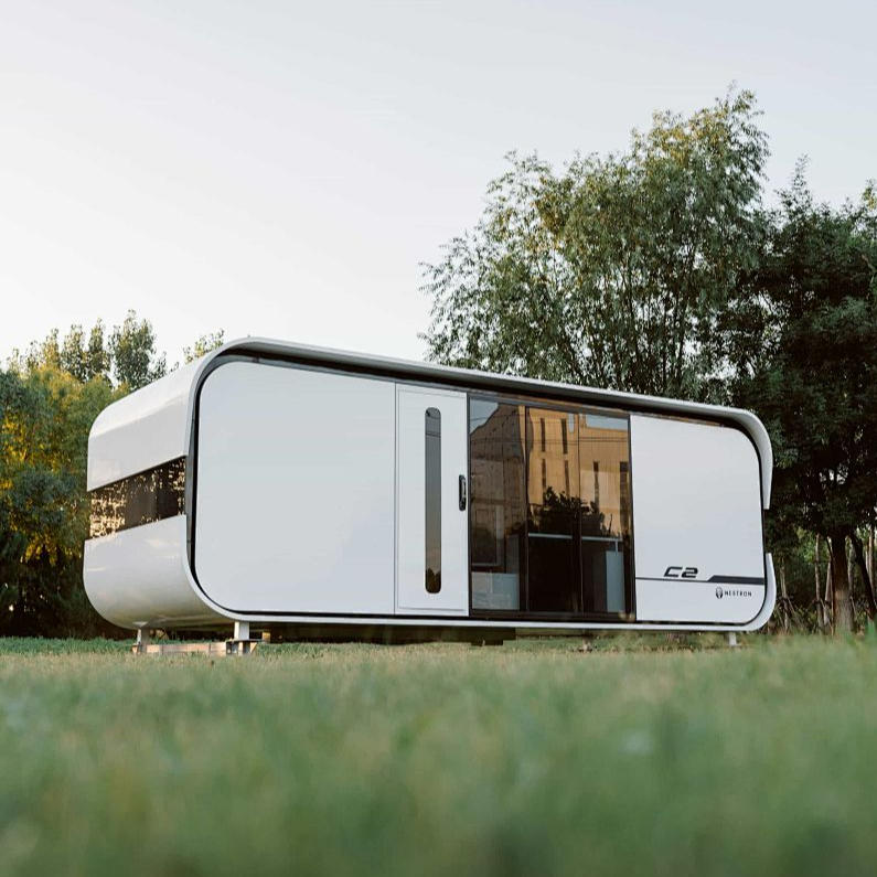 2 Story Luxury Modular Prefab Steel Structure Container House Villa Balcony Eco-friendly Windproof for Residential Commercial