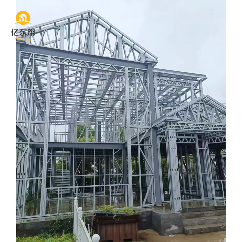 Customized Luxury Prefab Home Light Steel Structure Villa Tiny House Living Prefabricated Light Steel Structure Villa