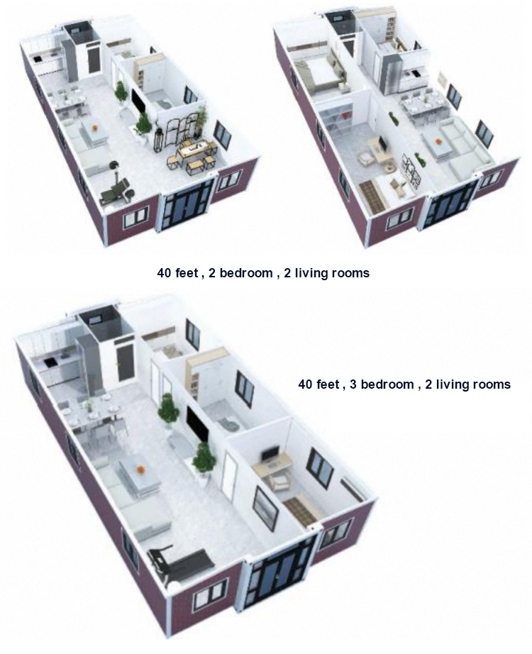 Portable Folding Expandable Light Steel Modular Living Tiny Mobile Home Prefab Detachable Container House High Quality Apartment