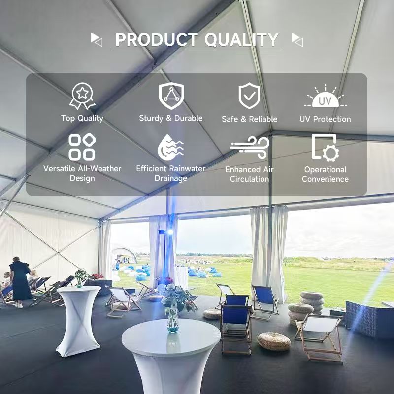 Large Custom Wedding Marquees Event Tent Carpas Para Eventos Heavy Duty Aluminum Frame Premium Windproof PVC