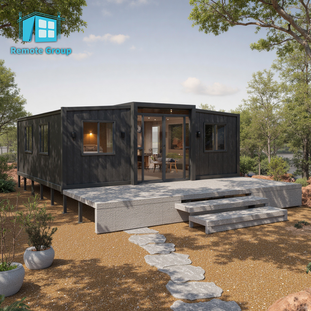 Remote China Supplier Foldable Prefab Portable Fast Install Expandable Folding House for Workshop with 1Bath
