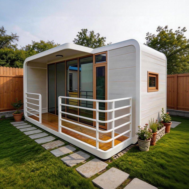 Customization Explosive Models 20ft Apple Cabin Waterproof Insulated Prefabricated House Customized Mobile Tiny Home