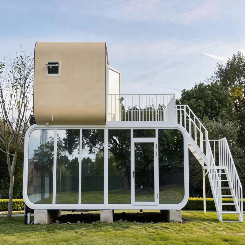 Customization Explosive Models 20ft Apple Cabin Waterproof Insulated Prefabricated House Customized Mobile Tiny Home