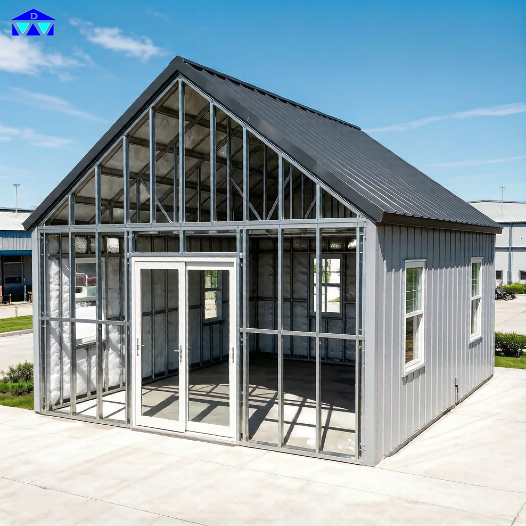 Quick Installation Single Story Metal Building with Integrated Office