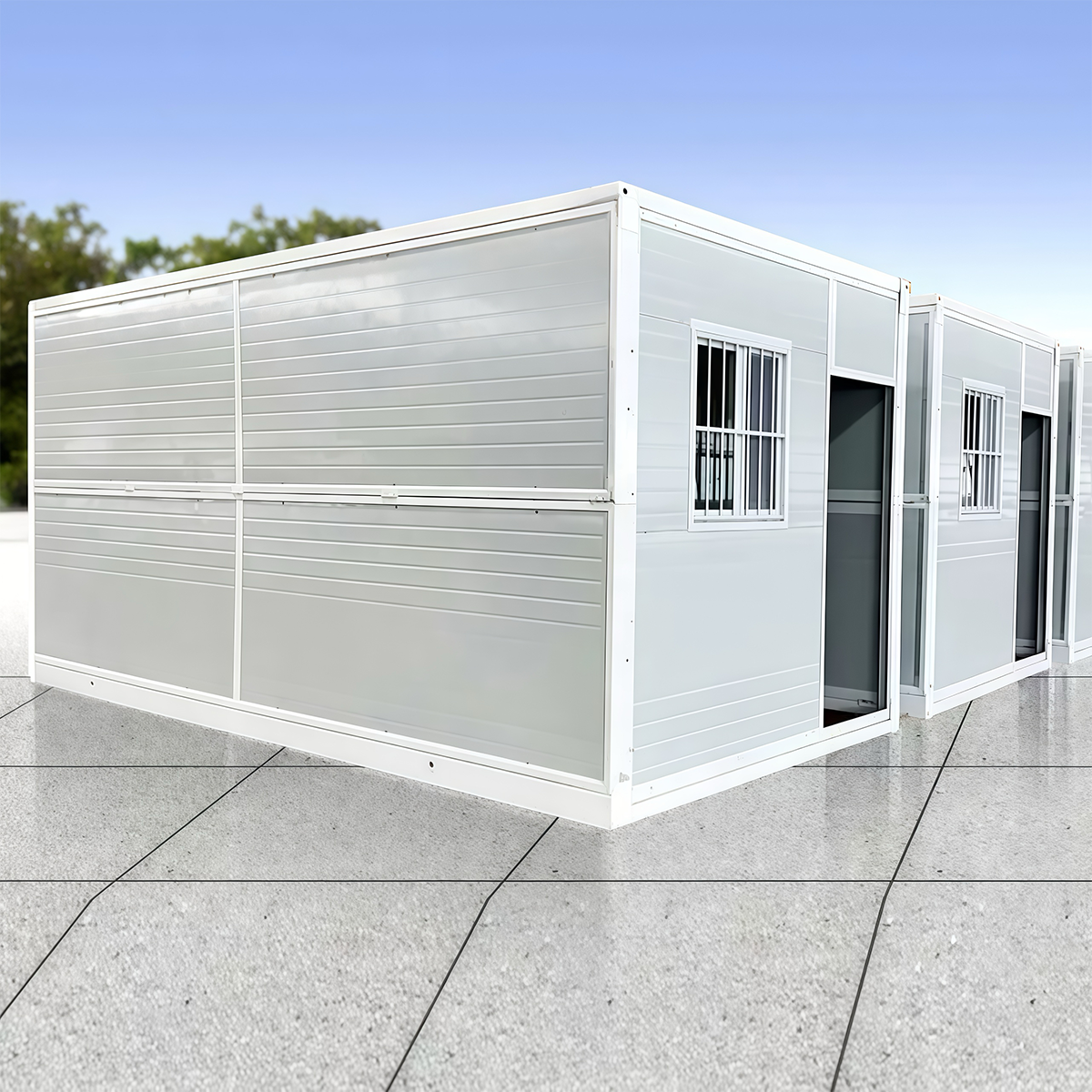 X-Type Folding Container House For Apartment Hospital Office Building Collapsible Container House