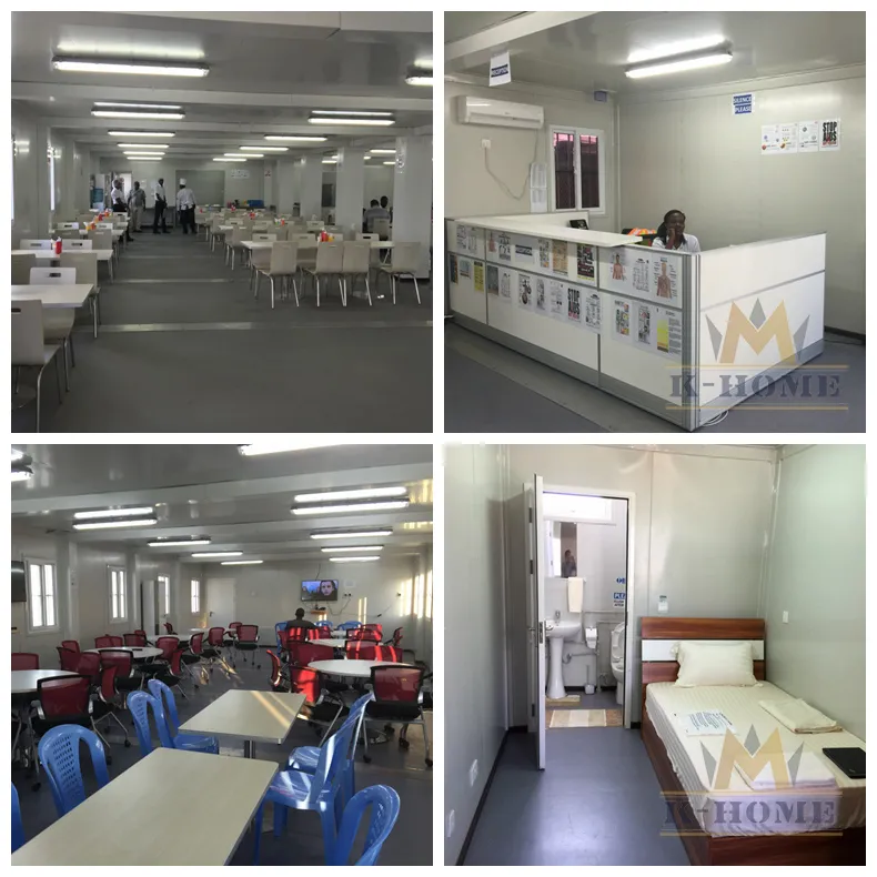 Low Cost Construction Site Housing Solutions 20FT Container House for Labor Camp