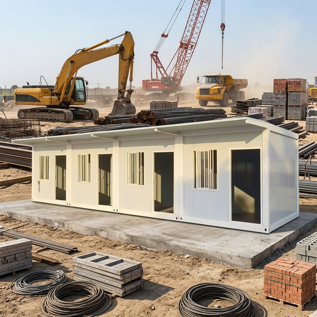 Custom Factory Direct Prefabricated Steel Industrial Container House for Construction Site Temporary Office Dormitory Apartment