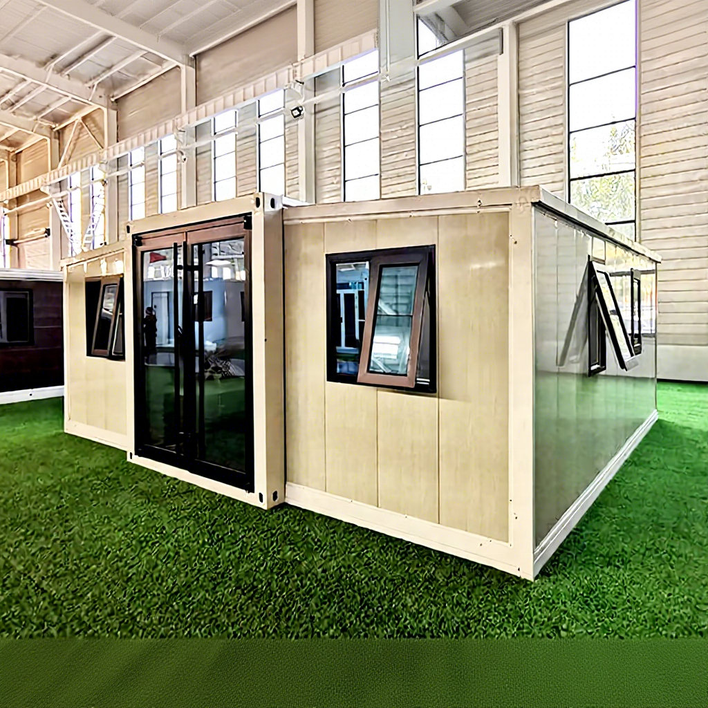 20ft ExpandableContainer House Prefabricated Modular Mobile House Foldable Portable Tiny Home Office Accommodation Building