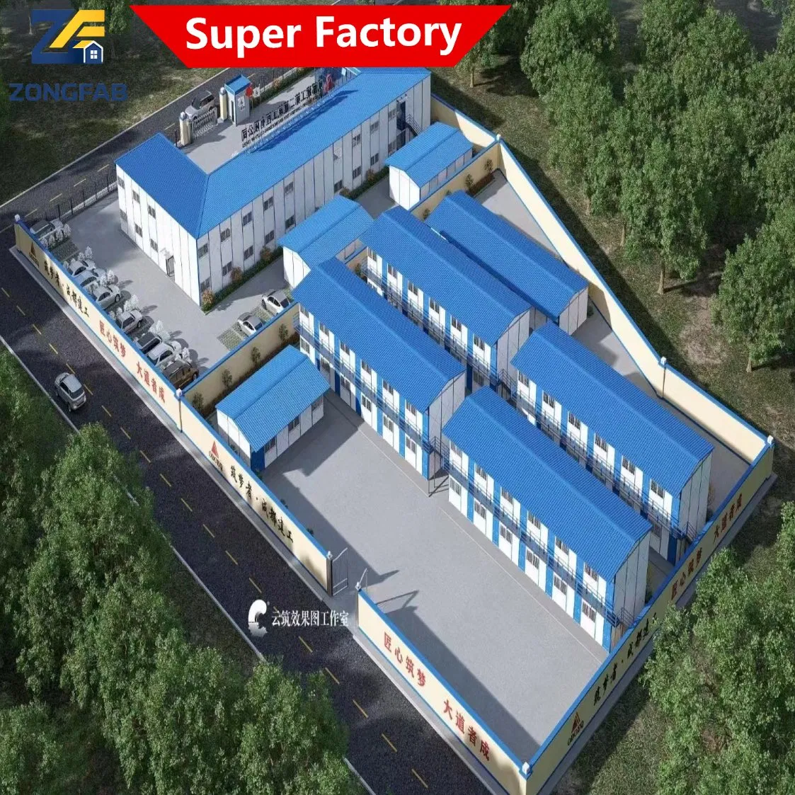 Easy Install Modular Sandwich Panel Building for Temporary Camps and Worker Accommodation Needs