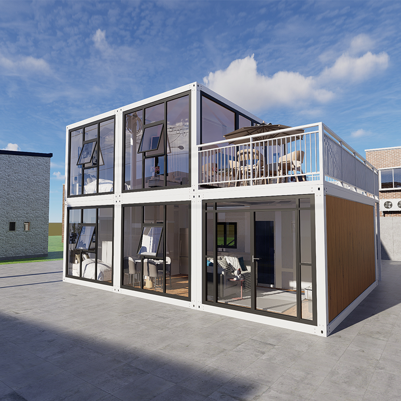 Low Cost Flat Pack Container House Fast Assemble Temporary Warehouse Office Modern Design Apartment Hotel Villa