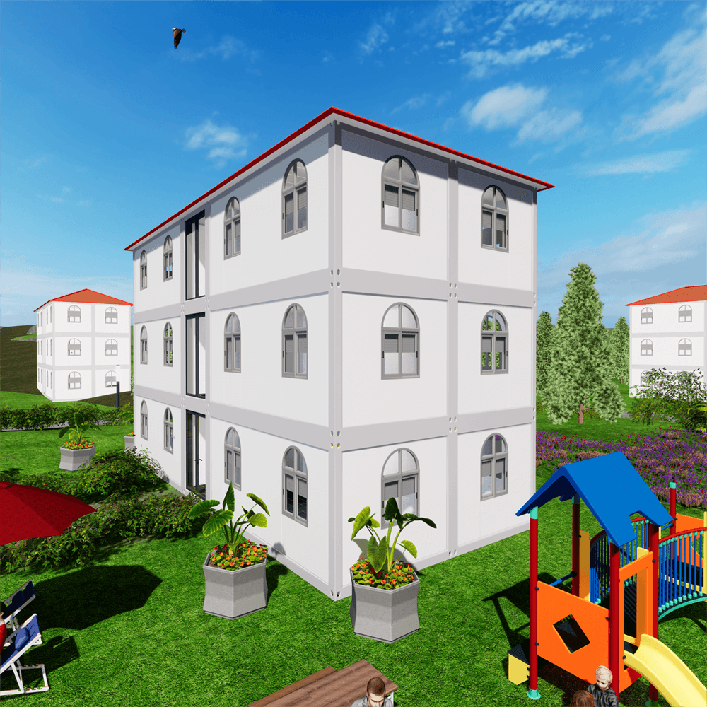 New Design 3-story Building Demountable Container Homes Prefab Modular Luxury Apartment Kit Set Ready Made House