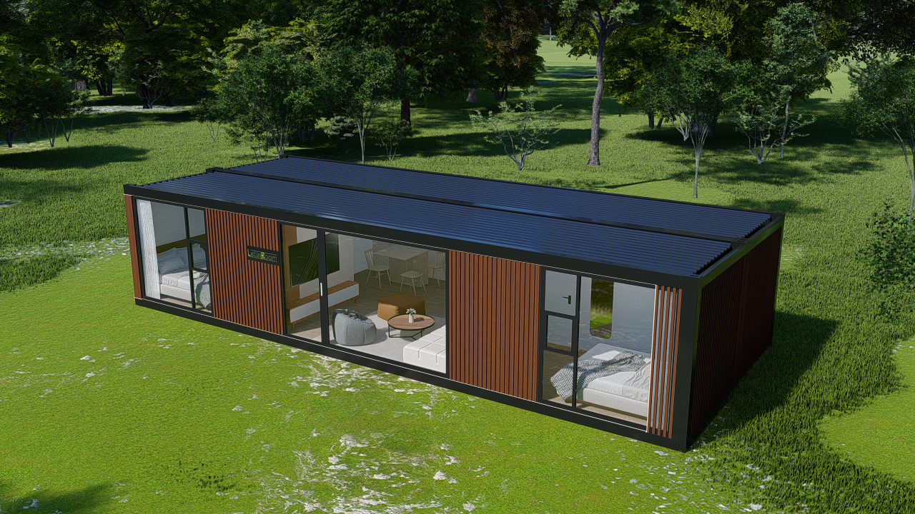 Modern Container Cabin Kit House 3 Bedrooms Custom Cottage Luxury Prefab House Villa