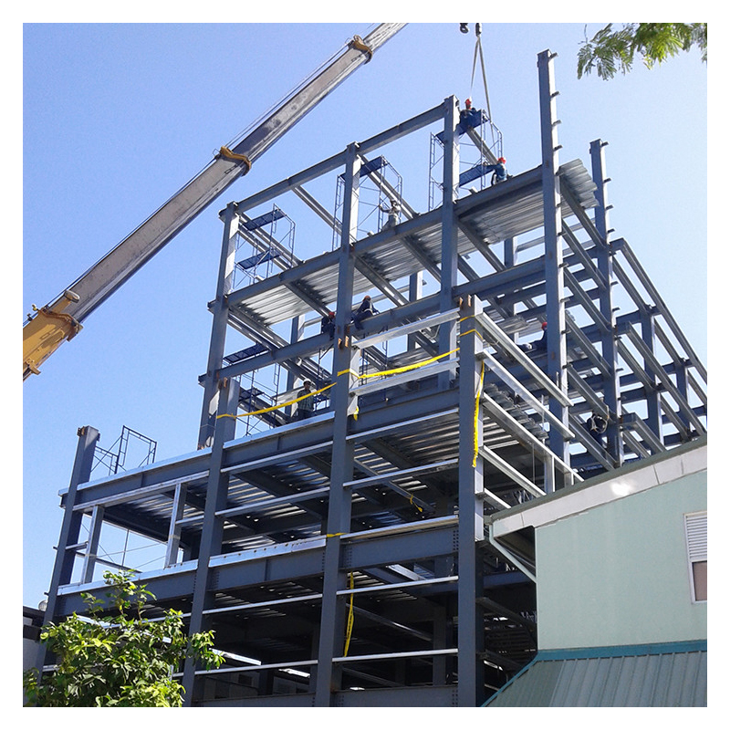 Modern Design High-Rise Steel Structure Prefabricated Apartment Building 2-10 Floors Modular Schools Galvanized Surface ISO9001