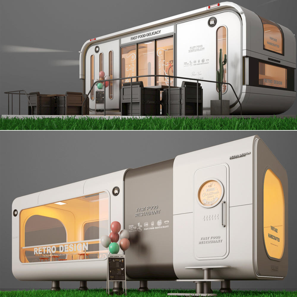 Creative Space Capsule Hotel Mobile House Villa Steel Scenic Spot Net Red Homestay Room Inspired Apple Warehouse Factory