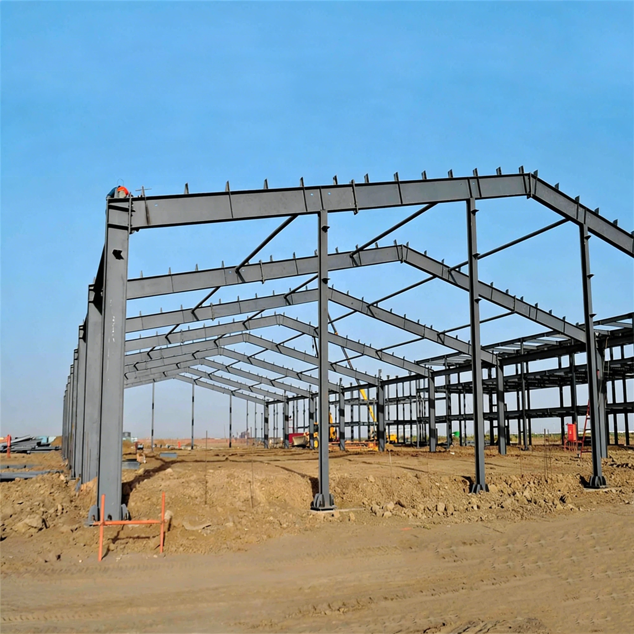 Fast Build Prefabricated Steel Structure Warehouse Prefab Workshop Commercial Industrial Building Steel Construction Kits