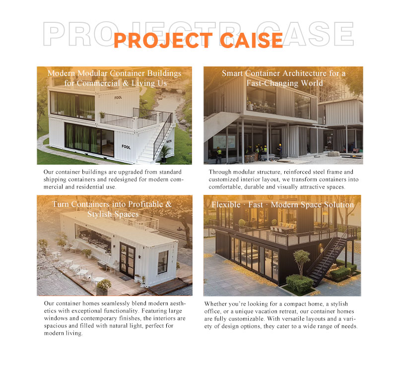 Eco-Friendly Container Home Sustainable Prefabricated Steel House Temporary and Permanent Use Modular Mobile Container House