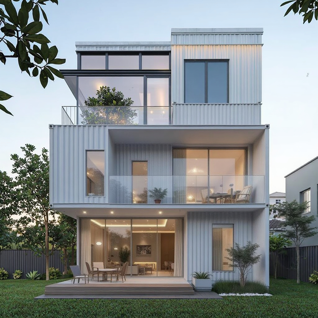 Modern Style Detachable Steel Container Houses for Outdoor Use Free Design Planning Workshops Plants Warehouse Hospital Mall