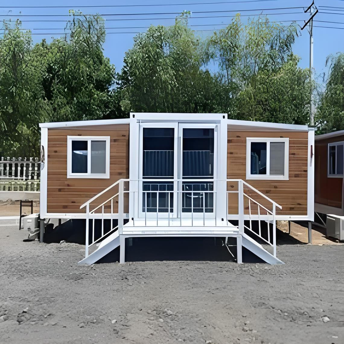 Luxury Movable Prefab Foldable Expandable Container House 40ft 30ft 20ft 2 Room Tiny Home Apartment for Hotel Use