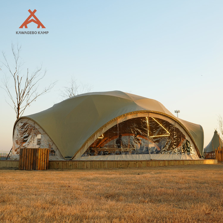 Kawagebo Kamp (KK) Customized 64㎡ Large PVDF Luxury Glamping Canopy Tent For Campgound