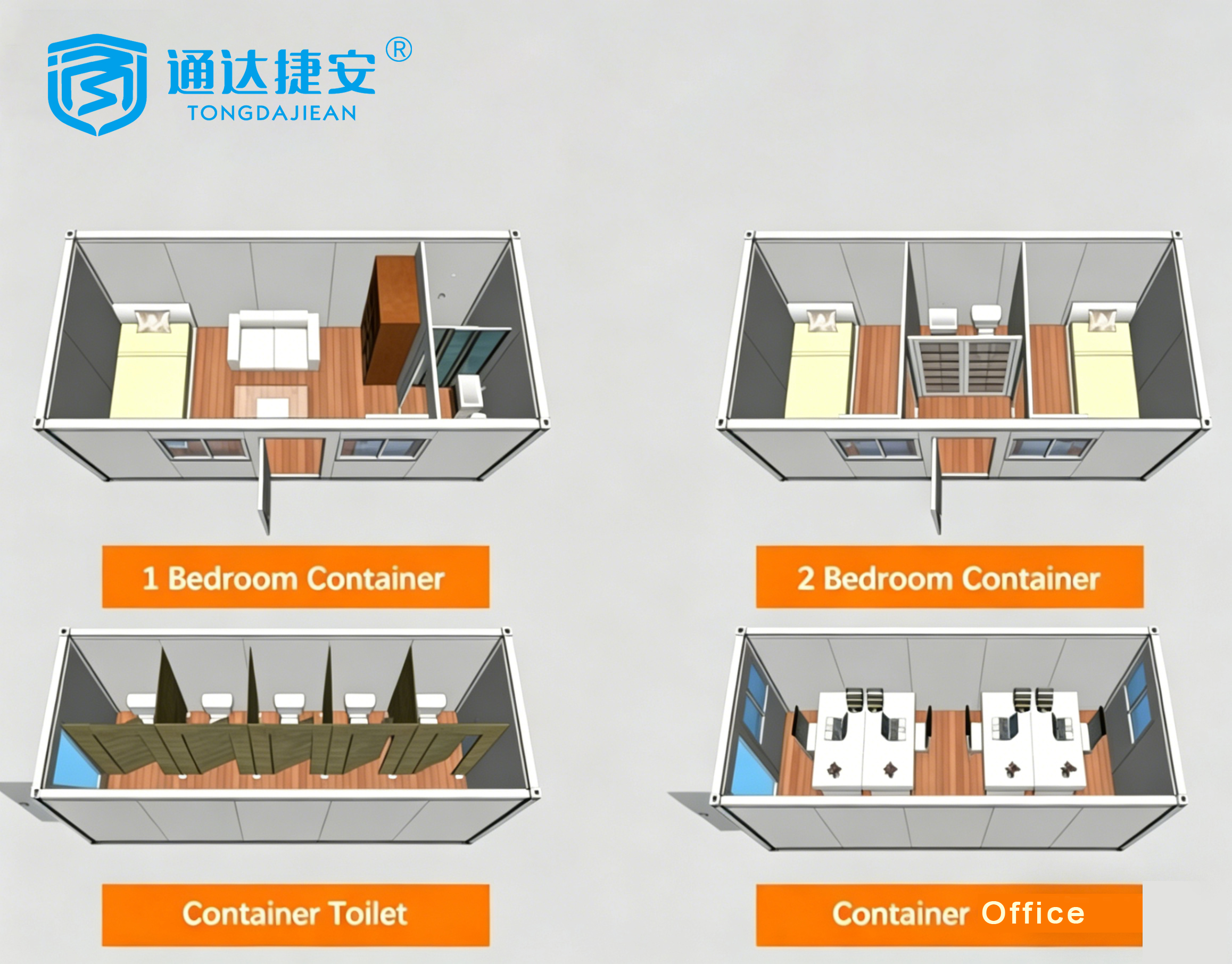 Folding House Prefabricated Homes Prefabricated Container House Expandable Container House Tiny House with Kitchen and Bathroom