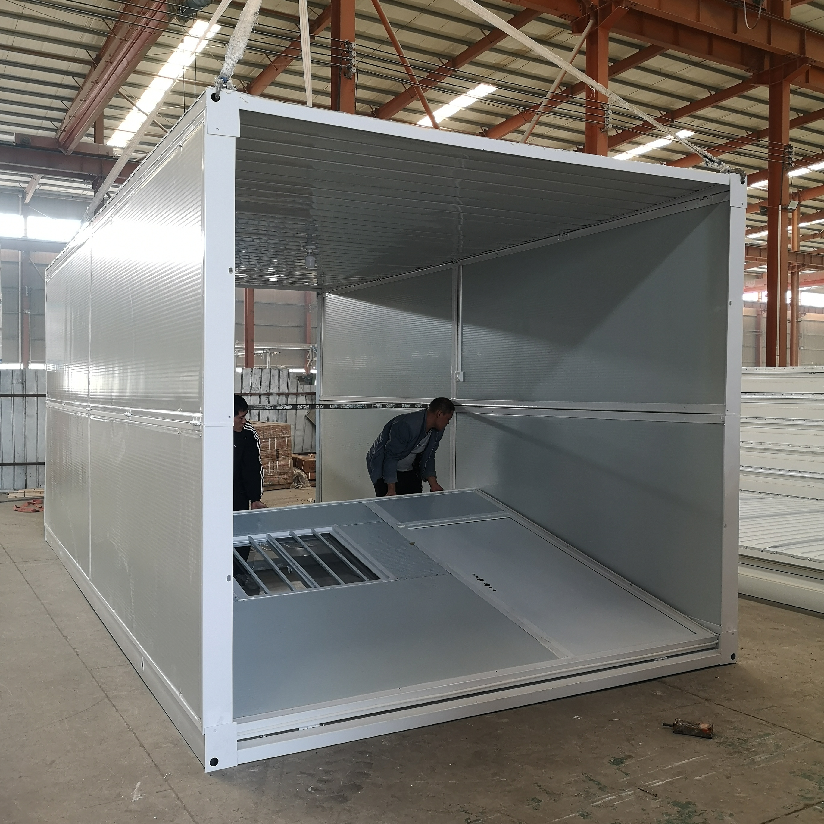 Customizable Flat Pack Container House Fold Container Foldable Container House For Worker Accommodation