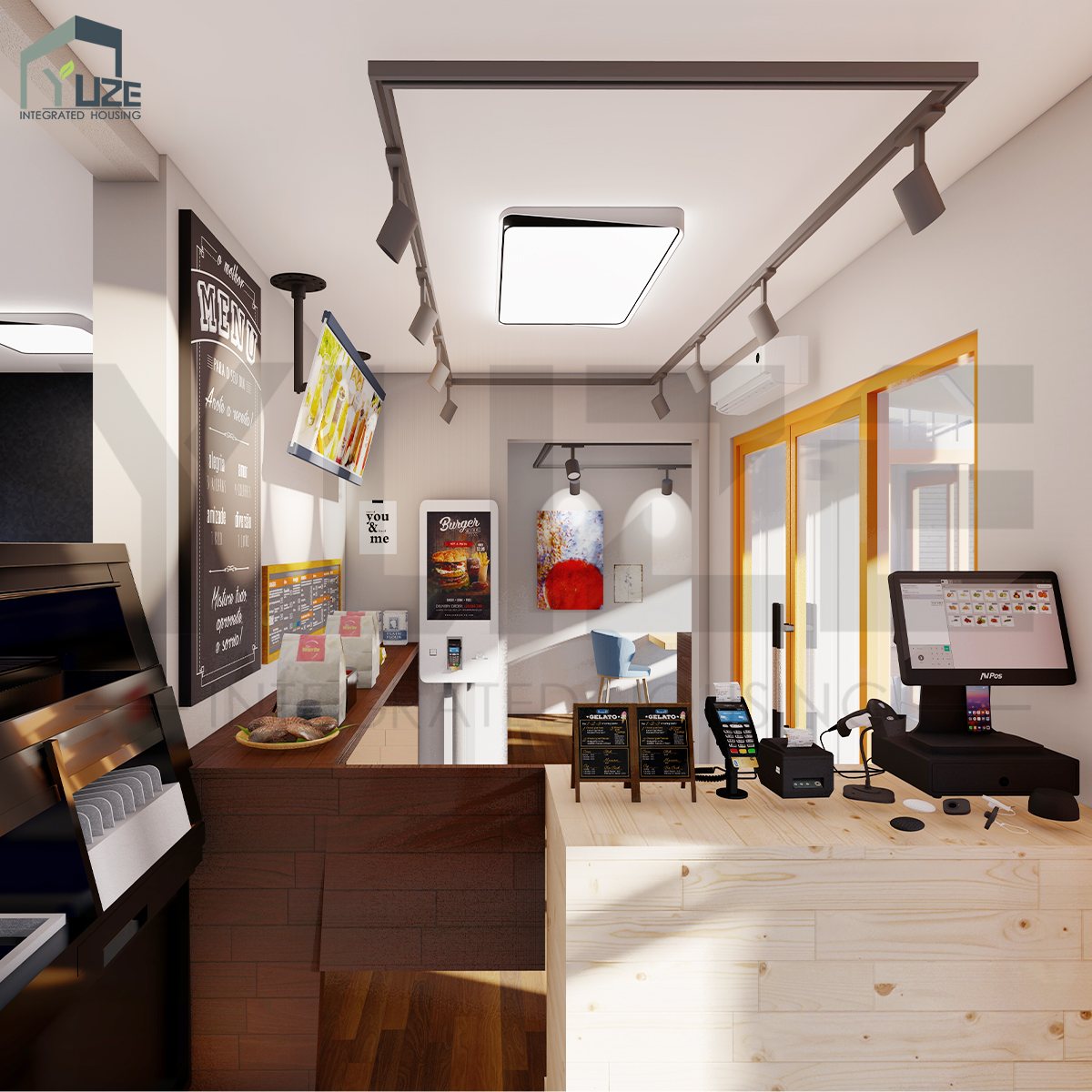Custom Design Steel Structure Mobile 2 Story Prefab Fully Equipped Commercial Modular Shipping Container House for Restaurant