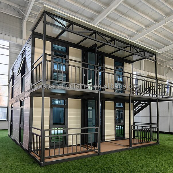BOX SPACE 40ft Customized Prefabricated Modular Homes 4 Bedroom Tiny House For Sale Prefab Houses Low Cost And Fast Build