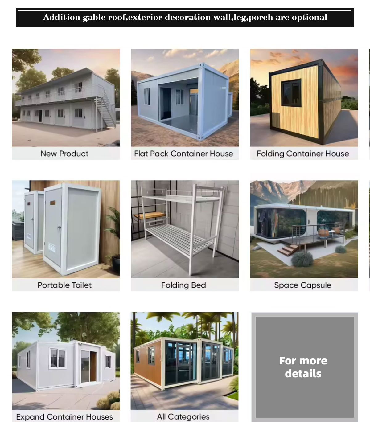 DYCE03 Luxury Portable Prefabricated Expandable Modular Steel Container House Modern Durable Quality Villa Application Low Price