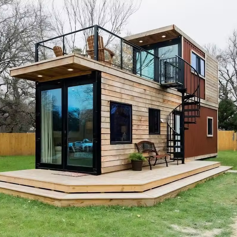 Pop up 2 Layer Portable Movable Bathroom Bedroom Apartment Prefabricated Houses Container House With 2 Bedrooms Modular House