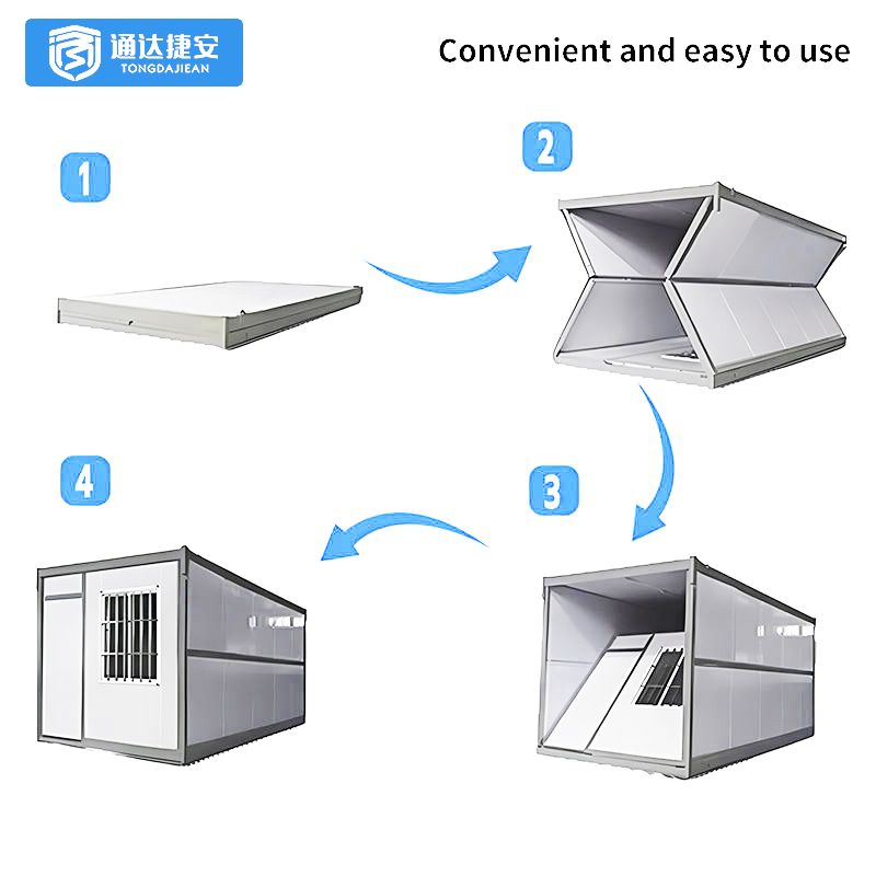 Security Foldable 20Ft 40Ft Expandable Container House Prefabricated Houses With Prefab Building Luxury Mobile Home Tiny House