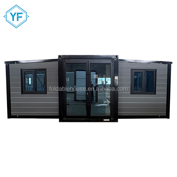 China Factory Directly 20ft Expandable Prefabricated Container House Foldable Prefab Tiny Home 2 Bedroom