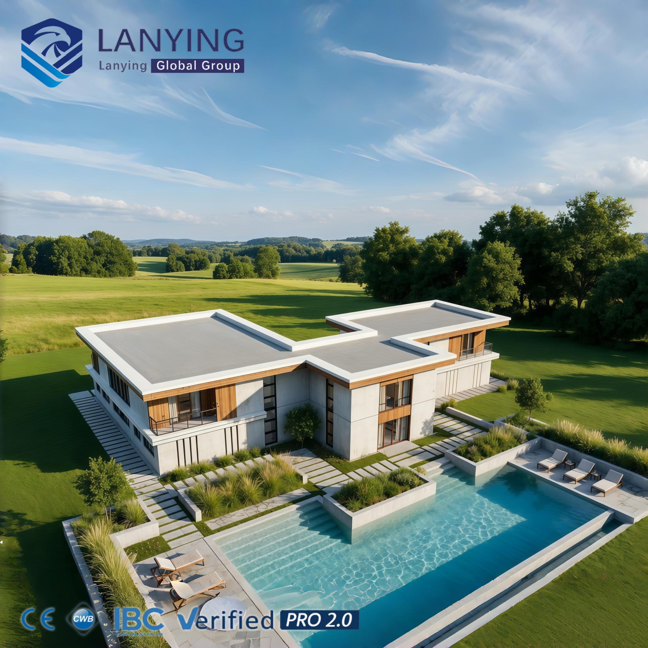 High-End Prefabricated Steel Structure Villa Modern Luxury Modular Hotel Custom Design Residential Solution
