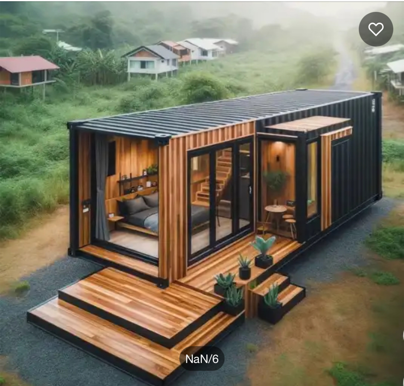 Modern Style Two Floor Detachable Shipping Container House Portable Movable Steel Prefab Detachable Container House
