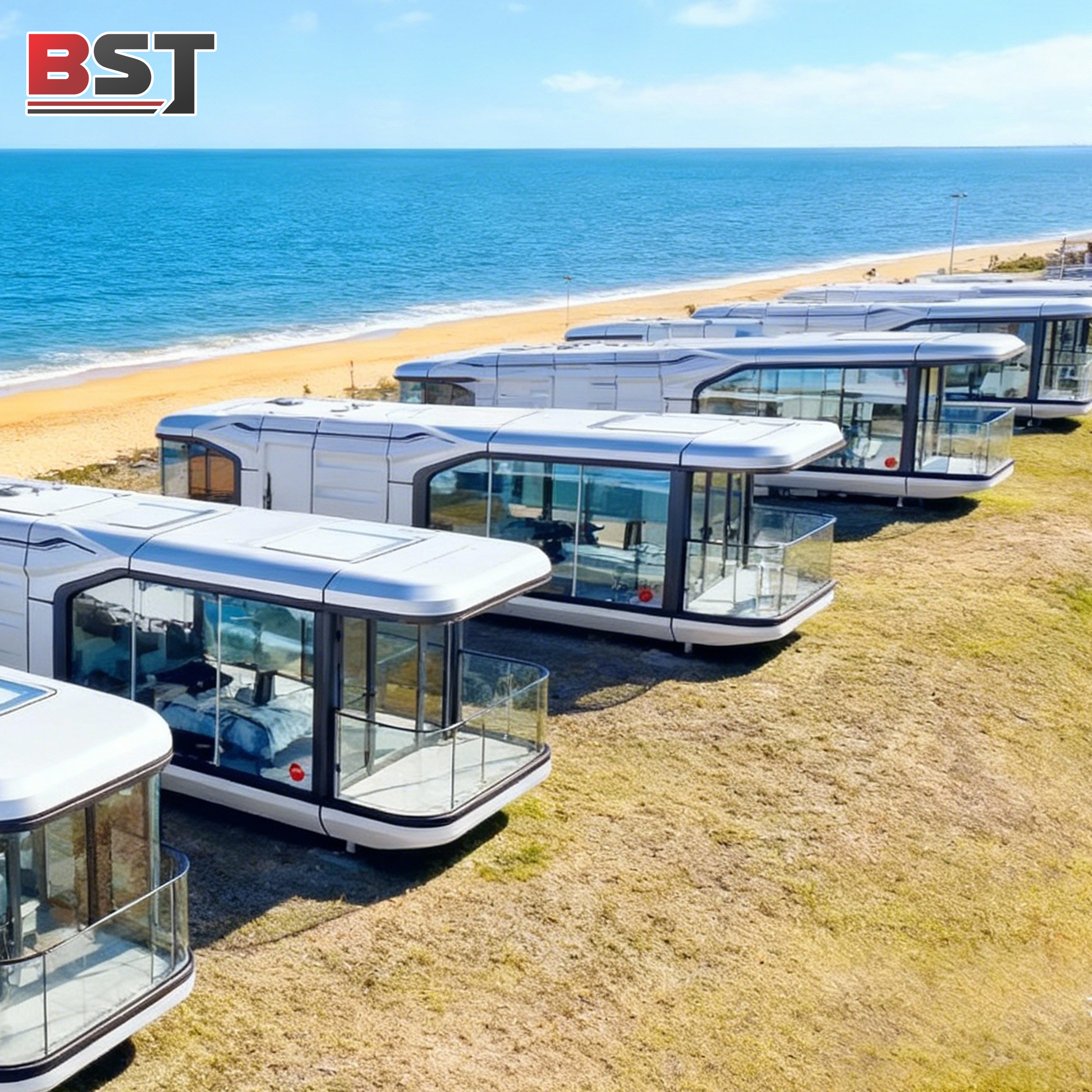 High Quality Prefabricated Cabin Sleeping Pod Space Capsule House Mobile Villa Tiny Home Portable