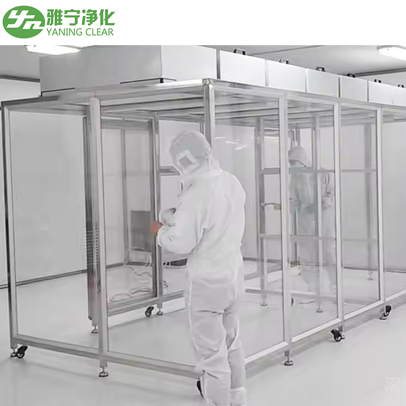 YANING Manufacturer's Modular Laboratory Clean Room Container Dust-Free Working Room HEPA Filter New Condition Sofwall Cleanroom