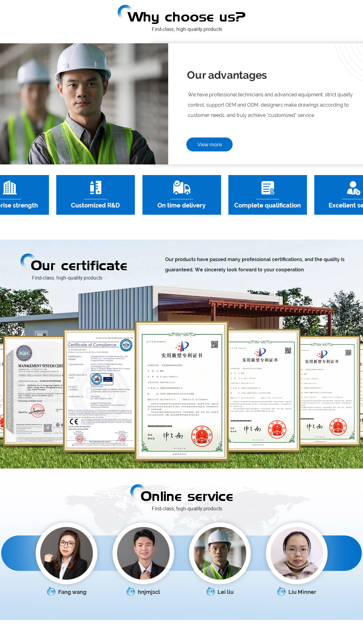 Structural Quality Certificate