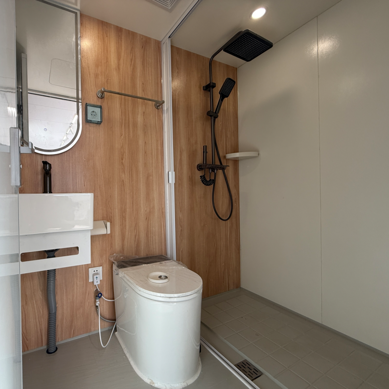 High End Custom Apple Cabin Portable Prefab Villa With Independent Bathroom Balcony Modern Glamping Camping Container House
