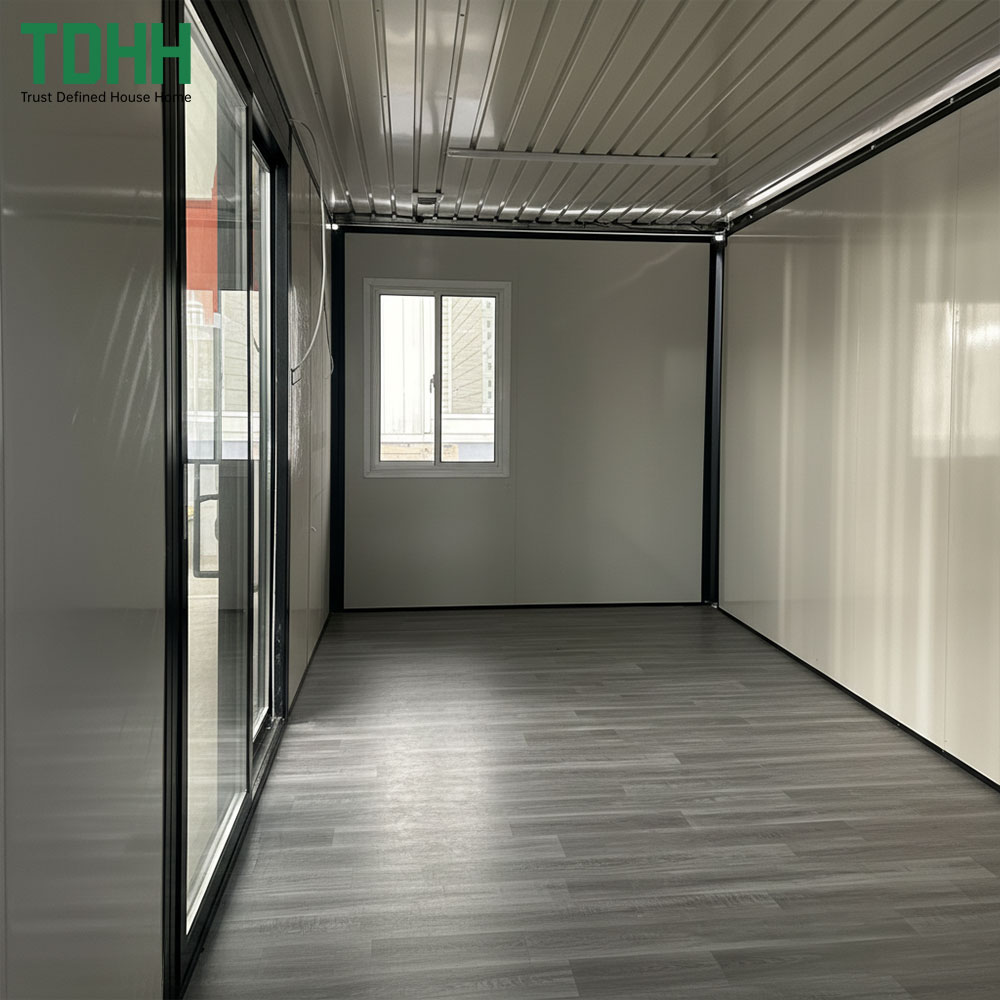 Tiny Home Style Mini Portable Mobile Workplace Prefabricated Modular Steel Frame Folding Office Foldable Container Houses