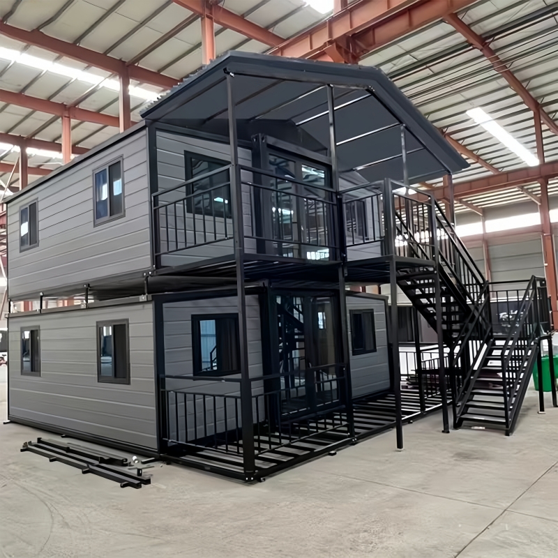 20-foot 2-floor Pre-fabricated Mobile Modern Expandable Container House For Office Building Dining Residential Bedroom Villas