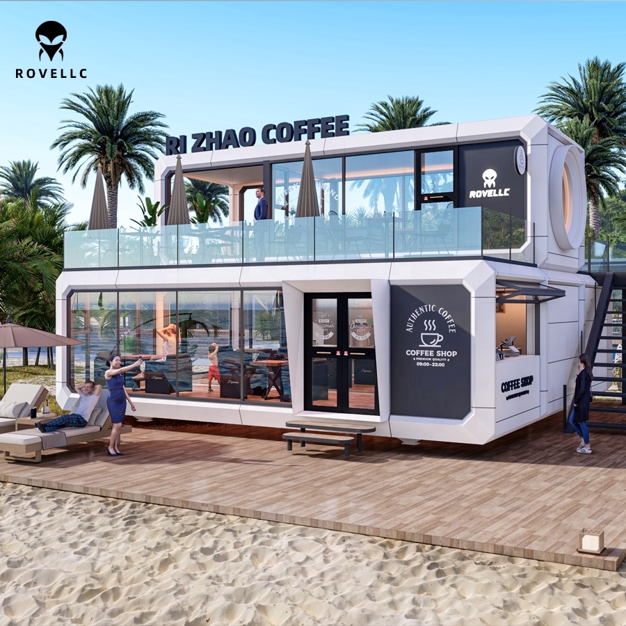 Space Capsule House Wholesale Modern Waterproof Mobile Prefab Modular Capsule 2-Story Stackable for Commercial Stores