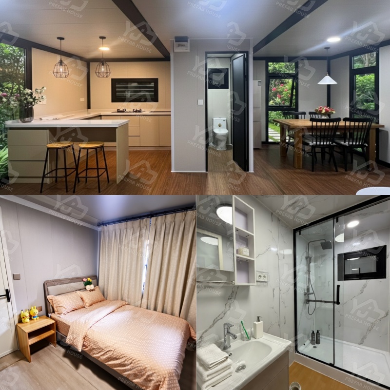 Modernes Fertighaus Luxus Villa Solar Powered Expandable 20ft Container House Homes With Bathroom Ghana Prices Area