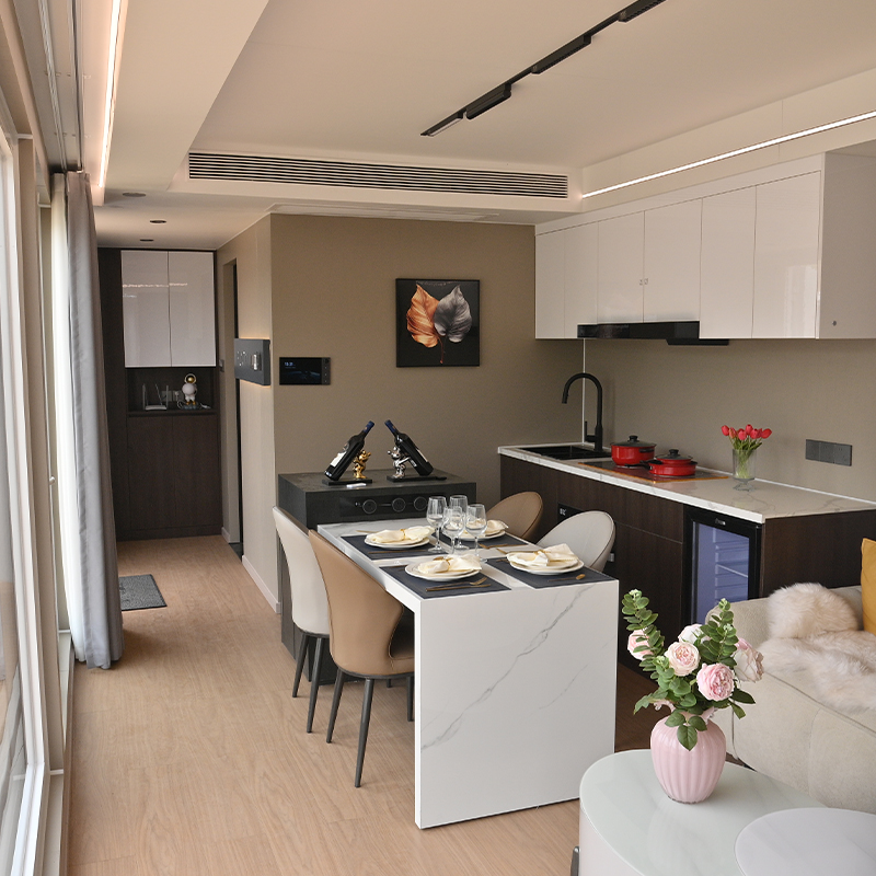 Travel Resort Space Capsule Small prefab space house steel structure Modern future modular home Prefabricated Capsule House