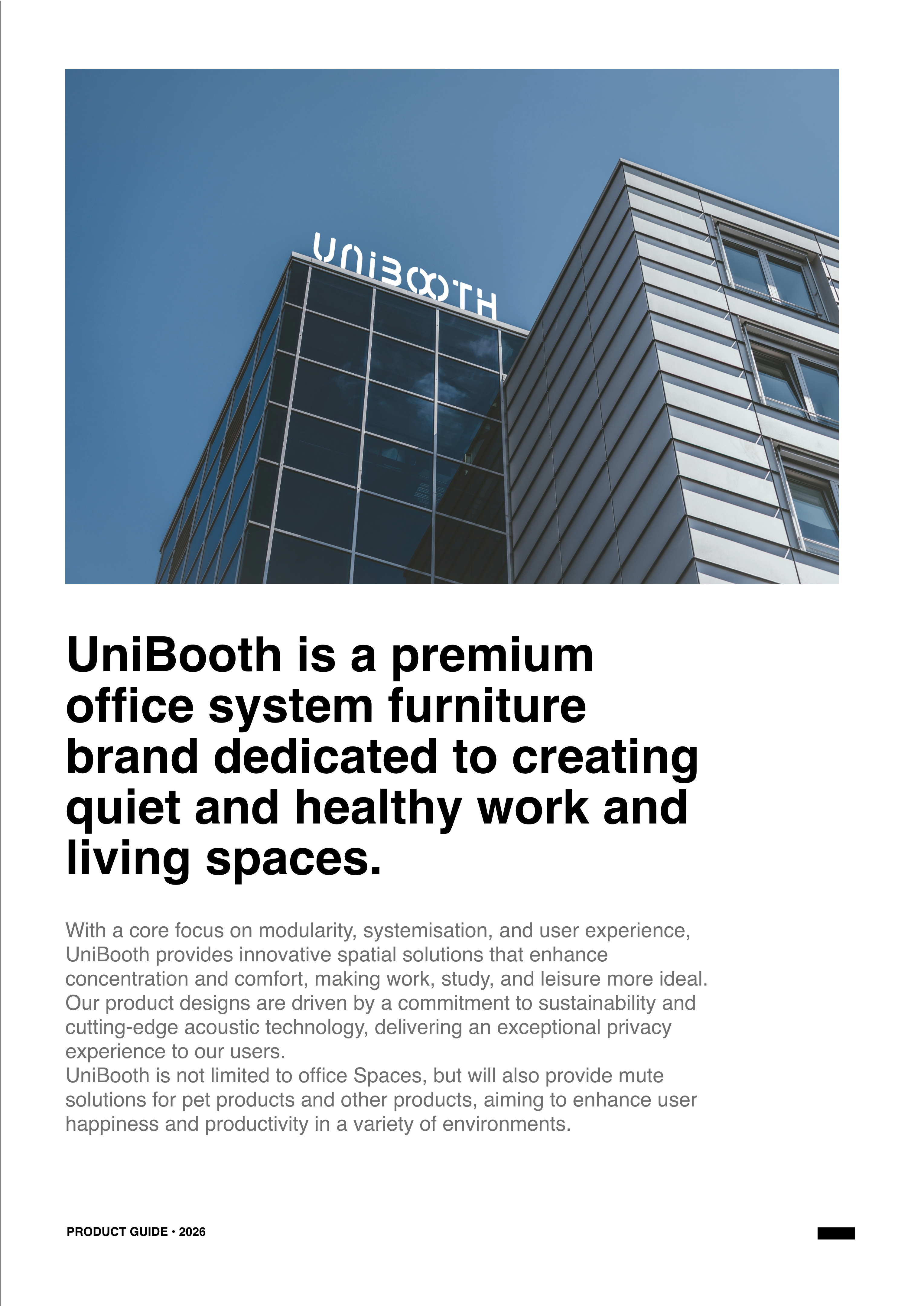 UNIBOOTH Durable Multifunction Soundproof Office Pods Modern Design Movable Privacy Meeting Home Office Apartment School