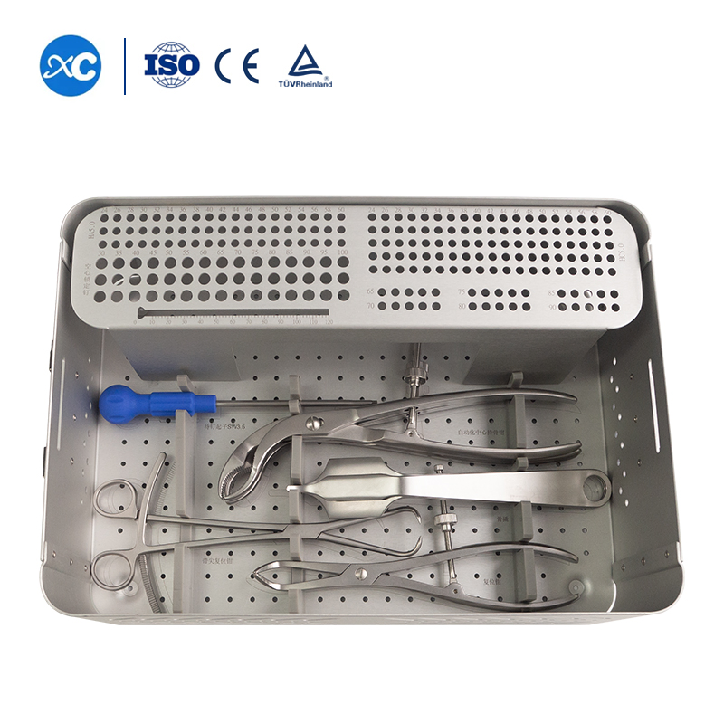 Orthopedic Surgical Ao Model Large &amp; Small Fragment Locking Bone Plate Instruments Set